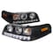 Spec-D Tuning 98-11 Ford Crown Victoria Projector Headlight Black Housing 2LHP-VIC98JM-TM - alternate 1